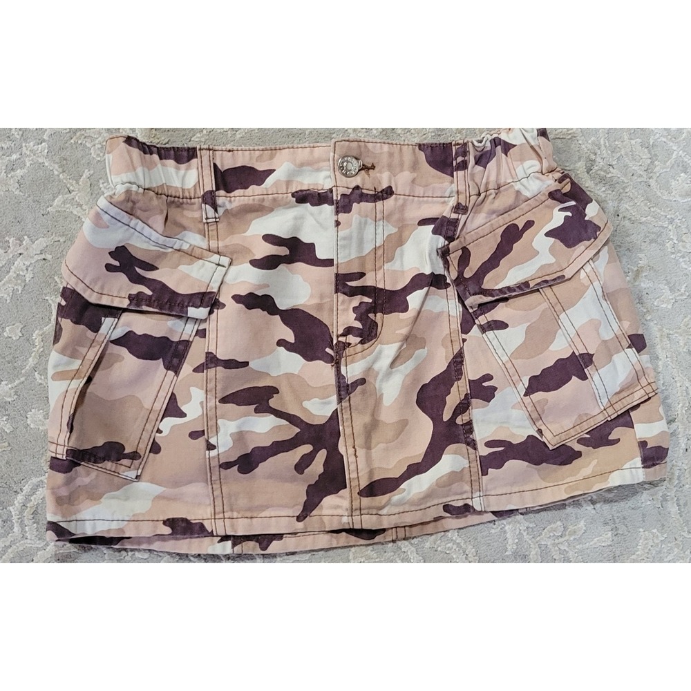 Forever 21 Y2K Desert Camouflage‎ Cargo Mini Skirt Utility Streetwear sz M